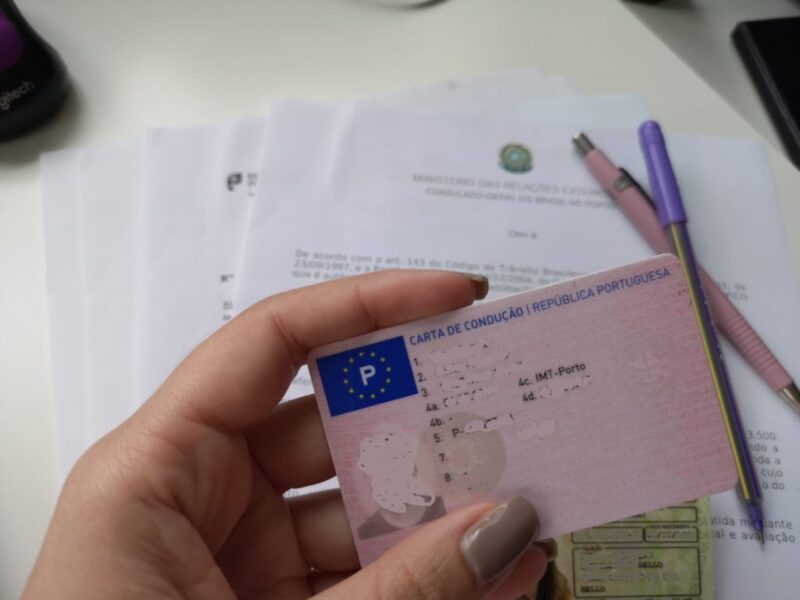 Carta conducao motorista portugal